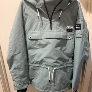 DOPE Sage Green Pullover Ski Jacket